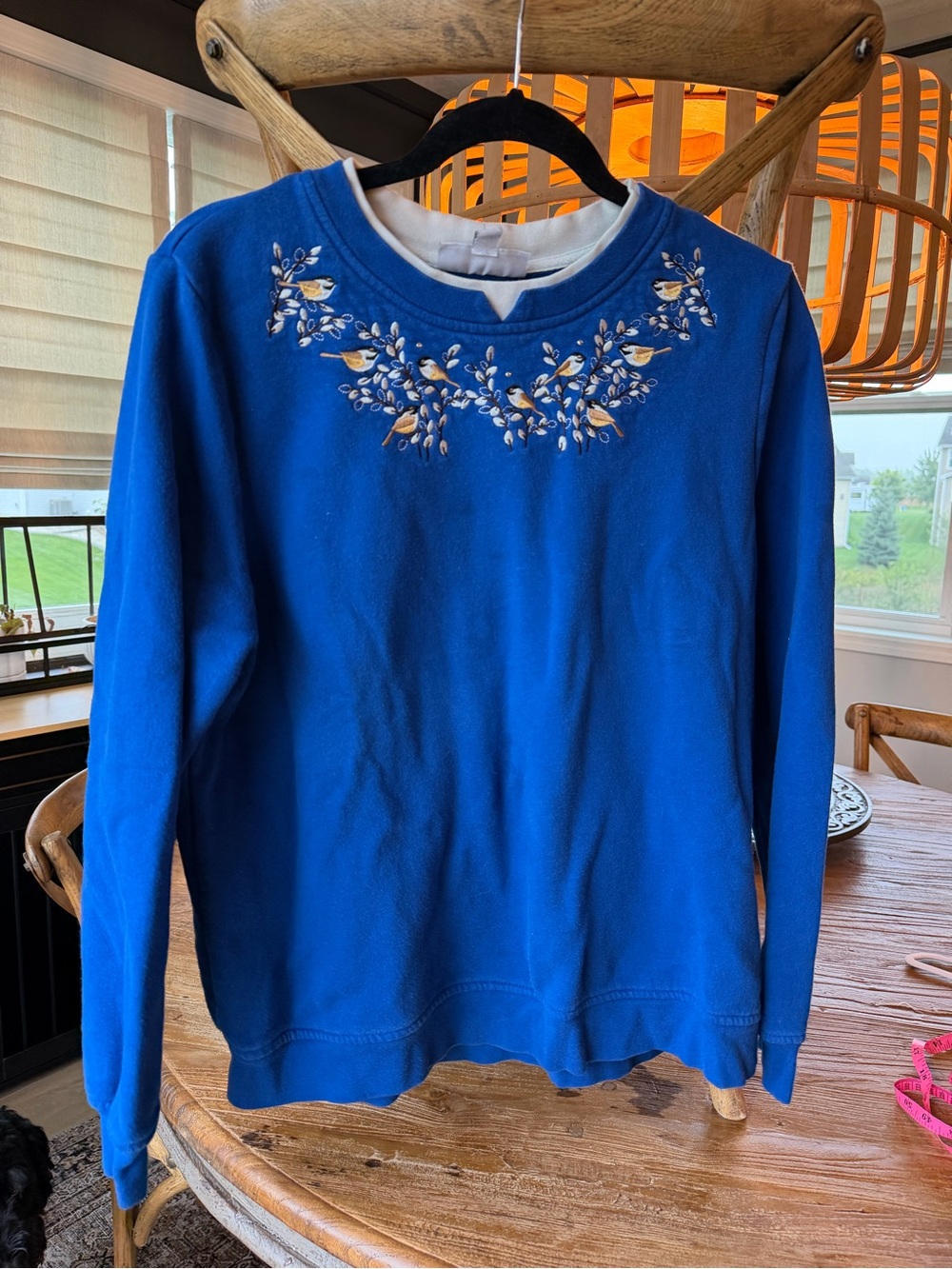 Grandmacore bird sweatshirt